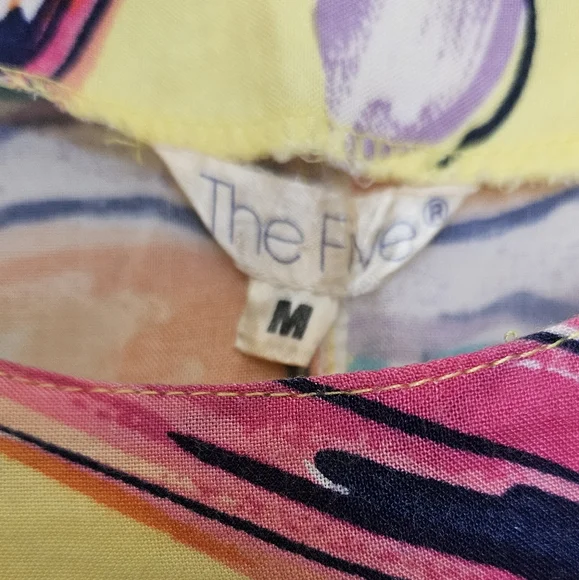 Vintage Floral Tee By The Five Size Medium - Picture 7 of 12